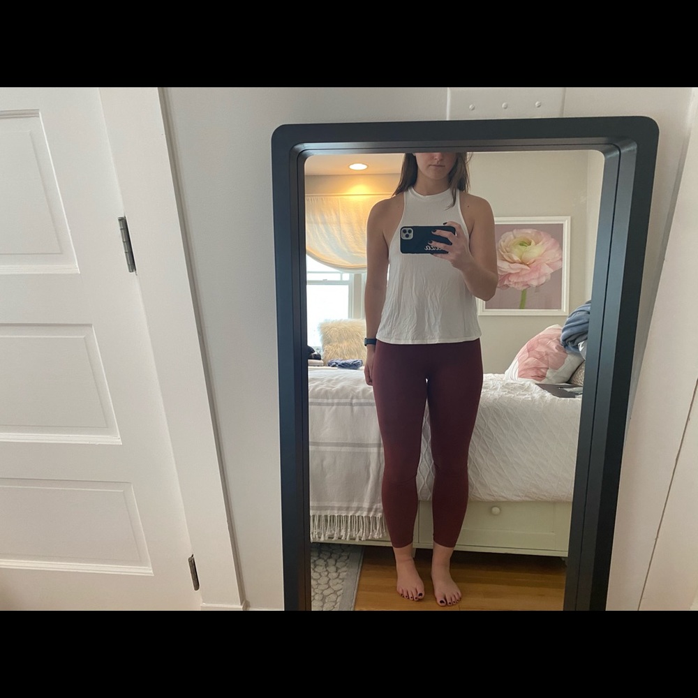 Urban outfitters white racer back tank